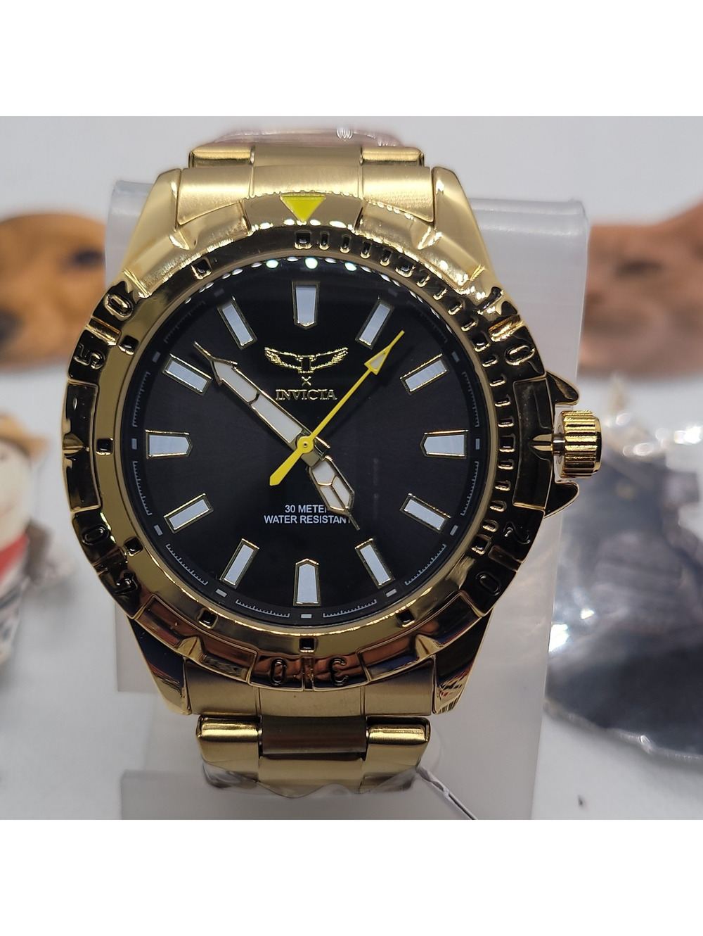 463 Invicta I-Force 42mm Gold Tone Stainless Steel Black Dial Quartz 30mt